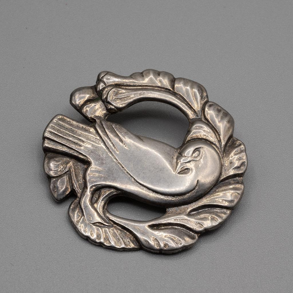 Hansen Design Mid-Century Sterling Silver Dove Brooch