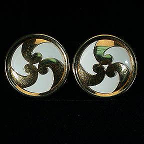 Sarah Coventry Sea Scroll Clip Earrings