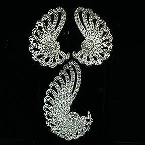 Sarah Coventry Evening Splendor Pin Brooch and Earring Set