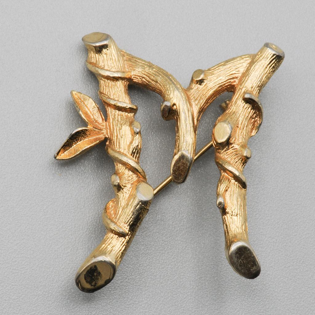 Sarah Coventry M Initial Pin from Sarah