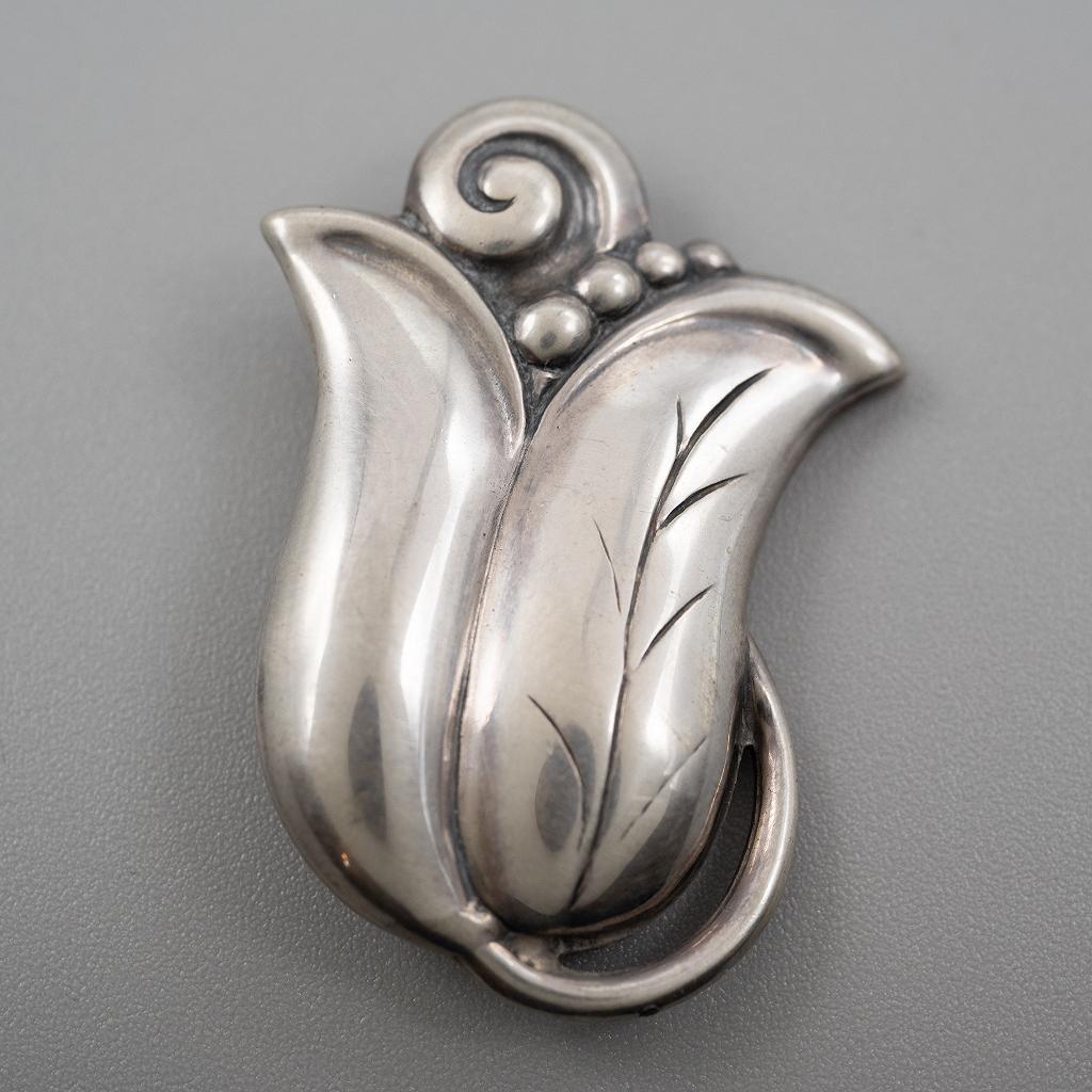 Georg Jensen USA Alphonse La Paglia Antique Sterling Silver Brooch