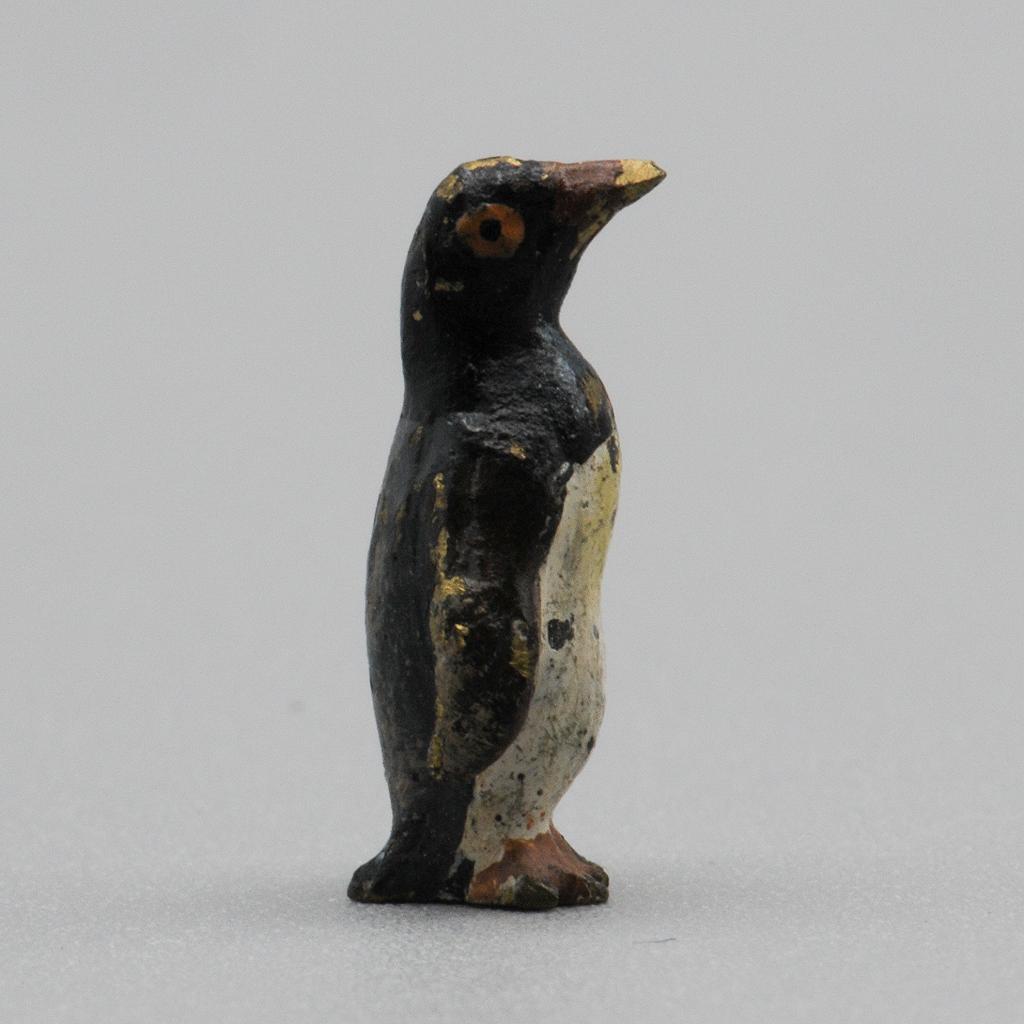 Tiny Cold-Painted Austrian Vienna Bronze Penguin