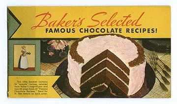 Small Recipe Booklet - Bakers Selected Famous Chocolate Recipes
