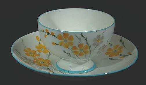 English Art Deco Paragon Bowl and Saucer