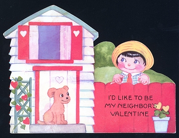 Vintage Valentine Card for Neighbor