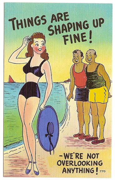 Naughty Seaside Postcard