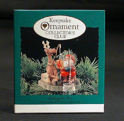 1995 Hallmark Keepsake Collectors Membership Ornament Fishing for Fun