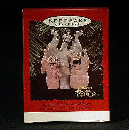 1996 Hallmark Ornament Laverne, Victor and Hugo from Hunchback of Notre Dame