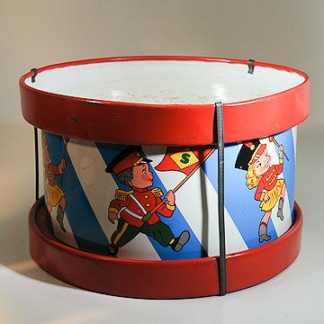 Colorful Ohio Art Tin Drum