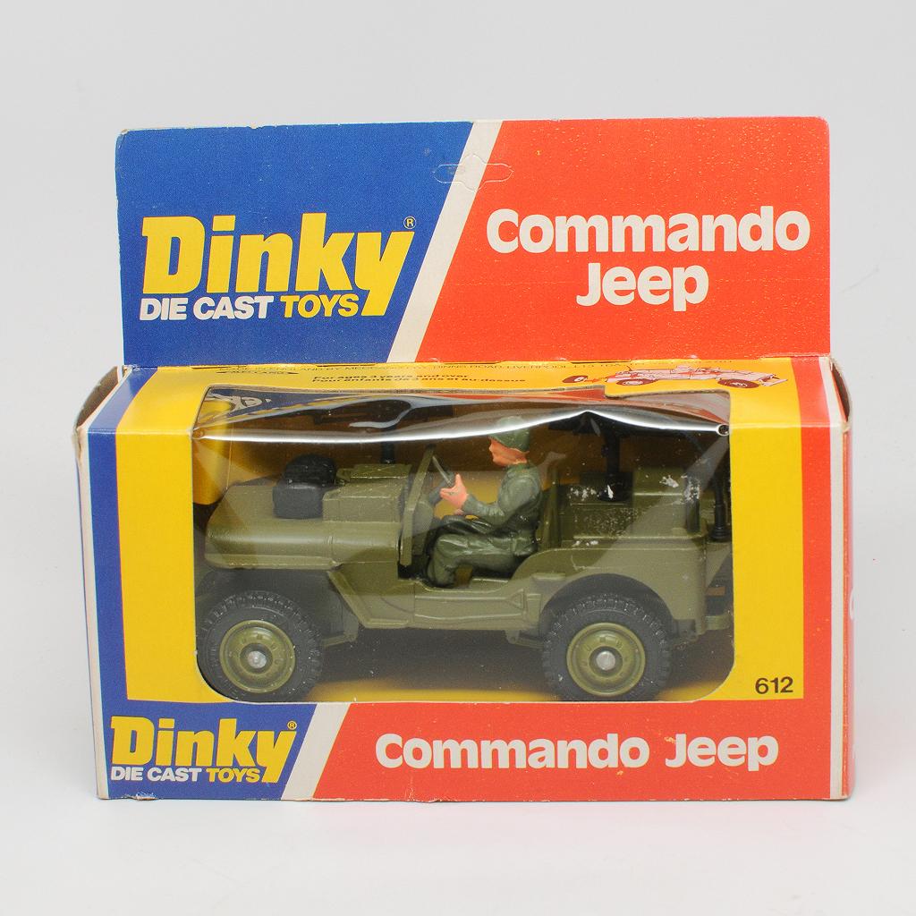 Dinky Military 612 Commando Jeep MIB Unpunched