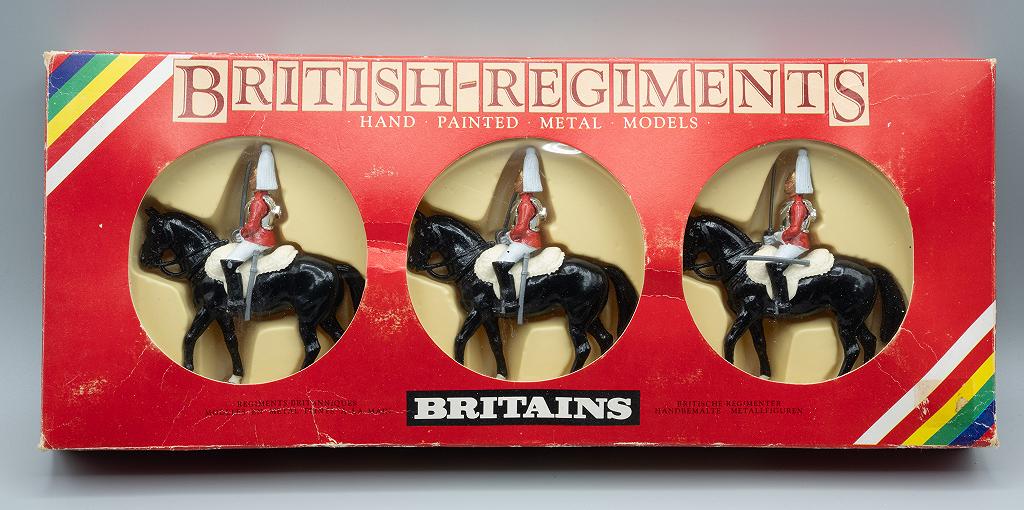 Britains Boxed Set 7228 3 Mounted Life Guards Hand Painted Metal Toy Soldiers