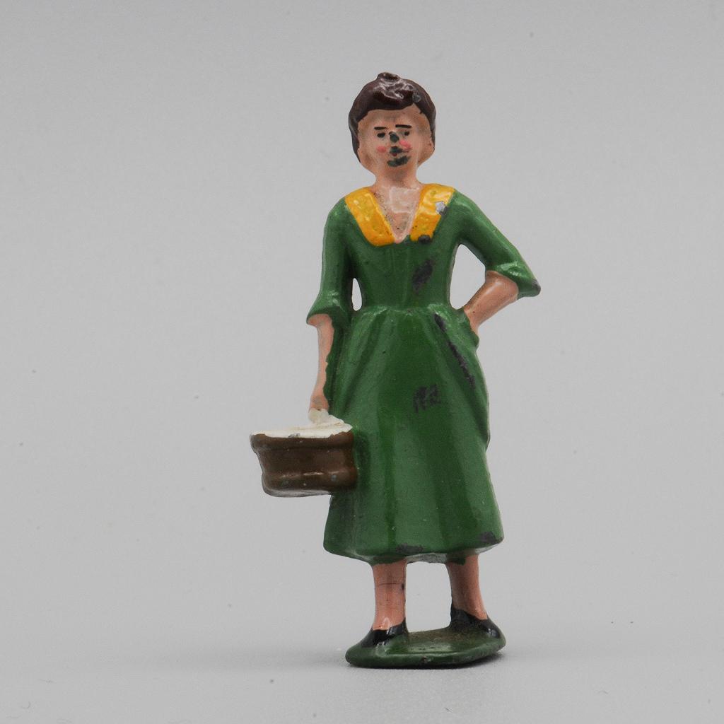 Britains Lead Girl with Milk Pail Farm Figure