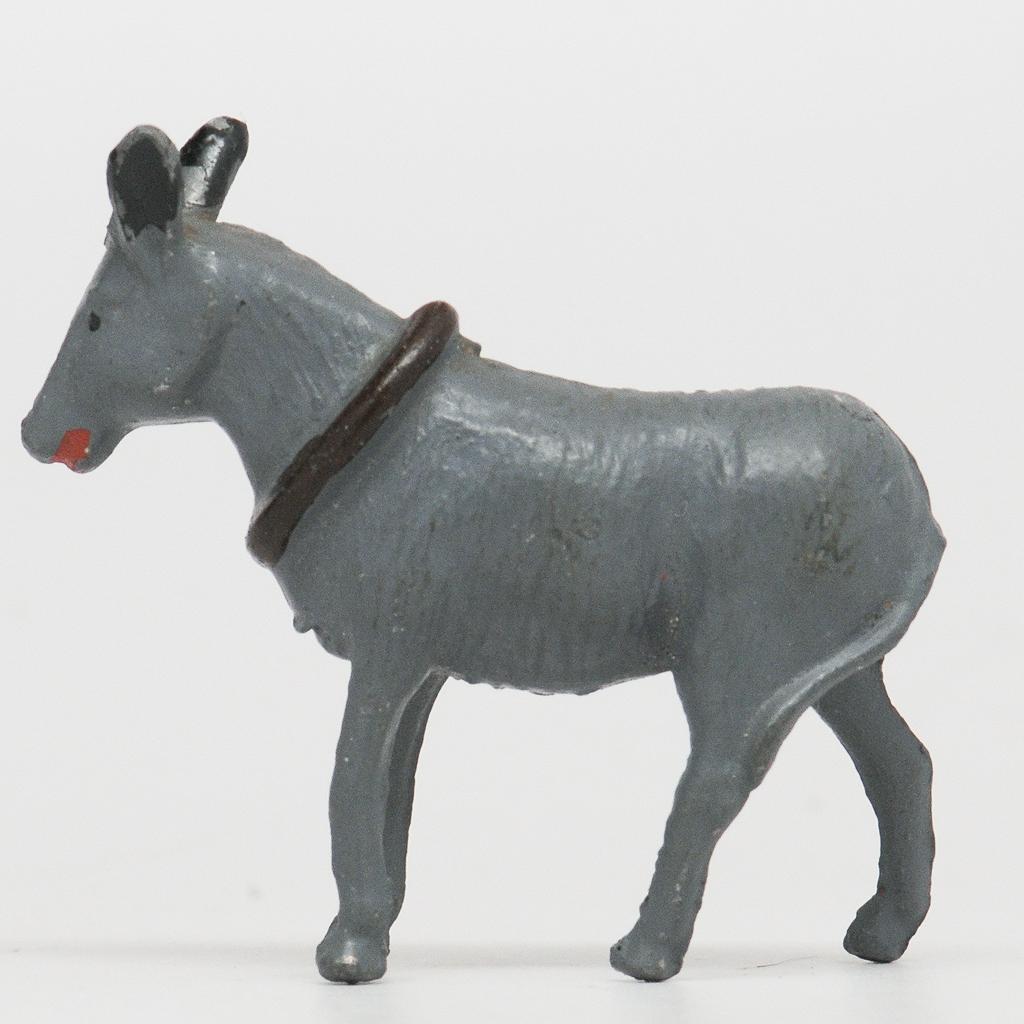 Crescent Lead Donkey Figure Vintage Farm Toy Made in England