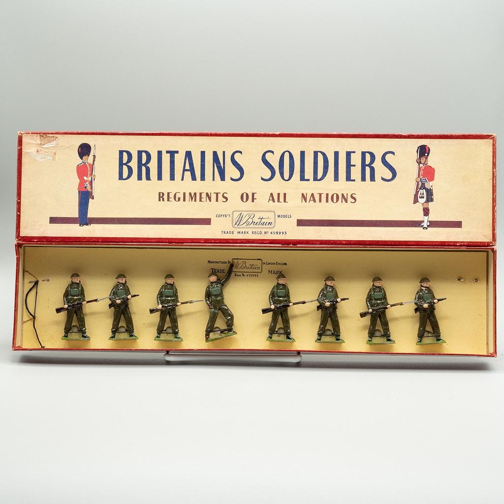 Britains Boxed Set 1898 British Infantry with Tommy-Guns MIB Lead Soldiers