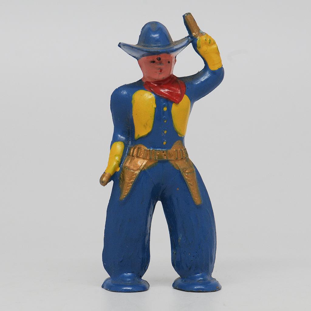 Barclay  Manoil Pod Foot Cowboy with Two Pistols American Dimestore Figure