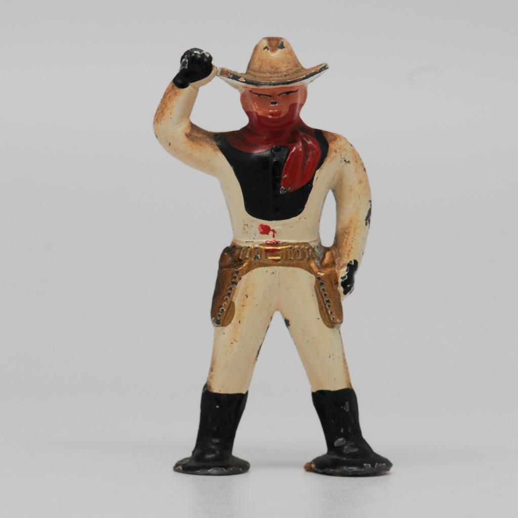 Barclay Pod Foot Cowboy  Dimestore Figure