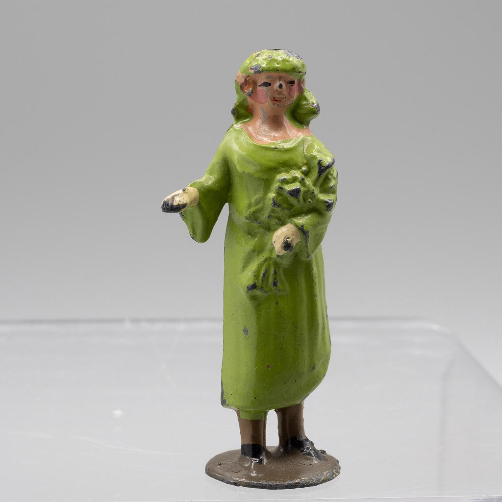 Johillco John Hill Co Bride in Green Vintage Lead Figure