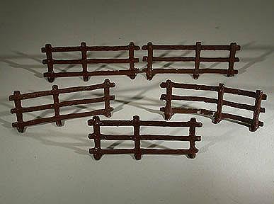 Britains  Five Metal Fence Pieces