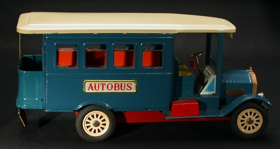Cragstan Large Tin Friction Litho Old-Timer Autobus Bus Very Colorful