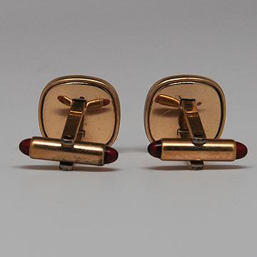 Vintage+Kreisler+Gold+Plated+Cufflinks+with+Red+Stones picture 2