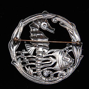 Sterling+Silver+Seahorse+Under+the+Sea+Brooch picture 2