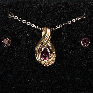 Avon+Simulated+Birthstone+Swirl+Gift+Set--Simulated+Amethyst picture 1