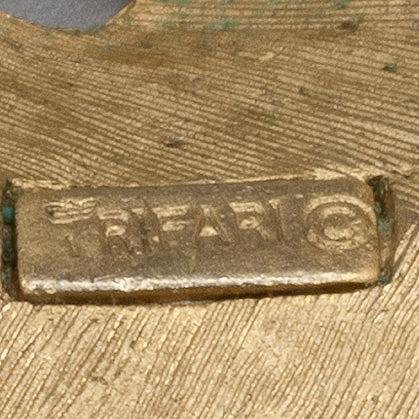 Trifari+Textured+Goldtone+Leaf+Pin+Brooch picture 3