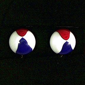 Big+Red%2C+White%2C+and+Blue+Beach+Ball+Earrings picture 1