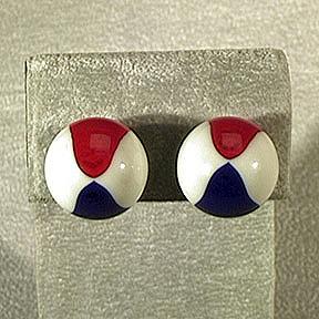 Big+Red%2C+White%2C+and+Blue+Beach+Ball+Earrings picture 2