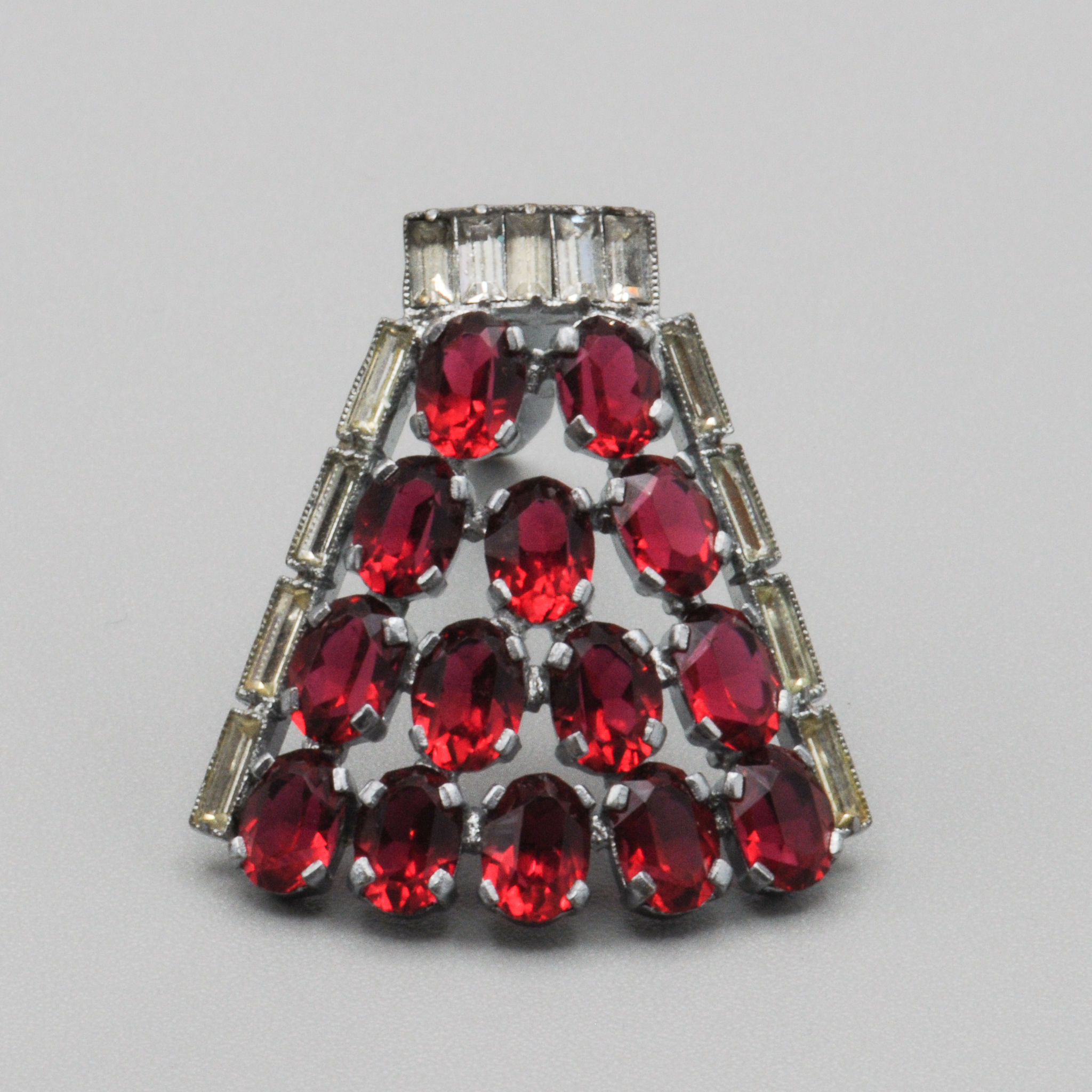 Stunning+Art+Deco+Dress+Clip+-+Red+Stones picture 3