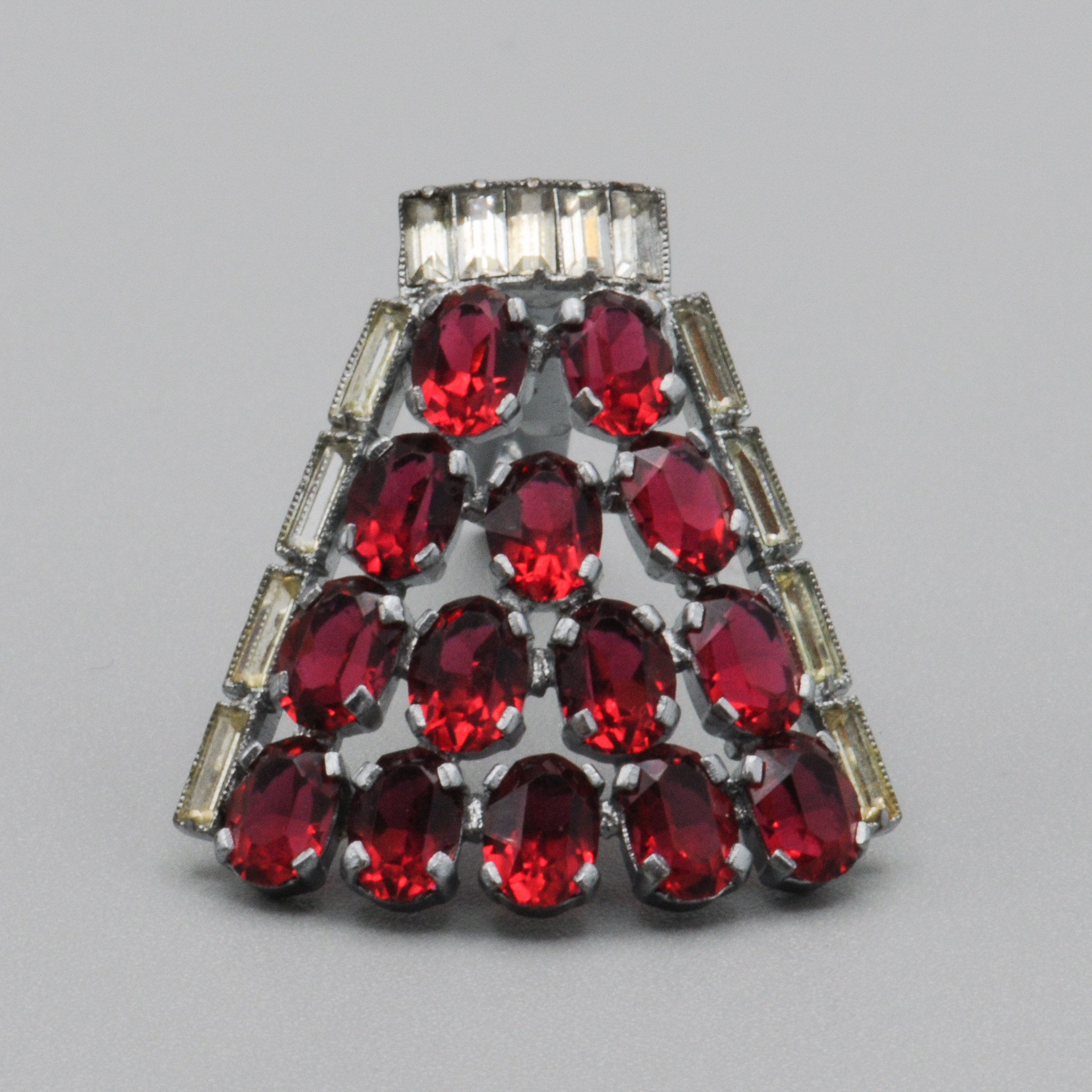 Stunning+Art+Deco+Dress+Clip+-+Red+Stones picture 4