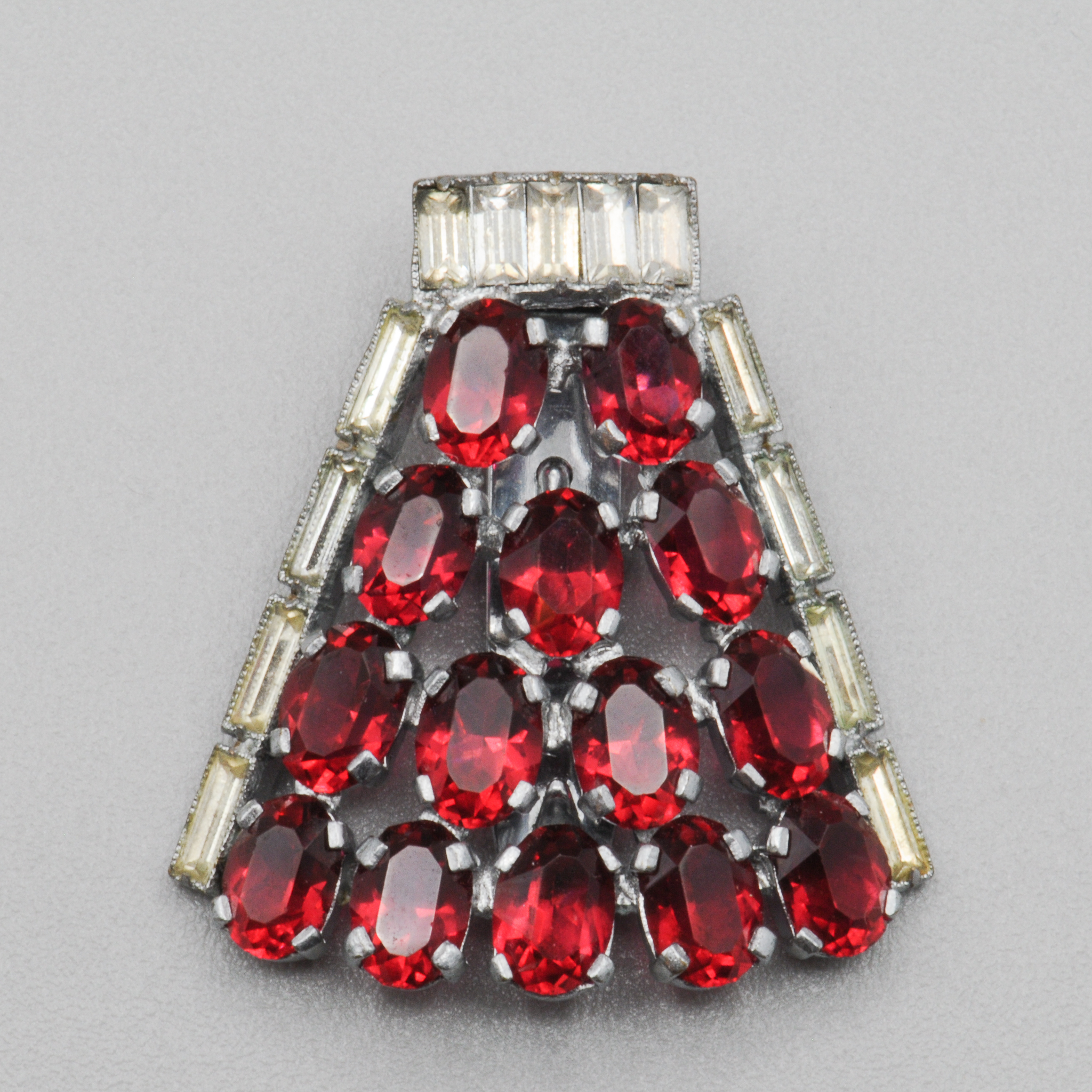 Stunning+Art+Deco+Dress+Clip+-+Red+Stones picture 5