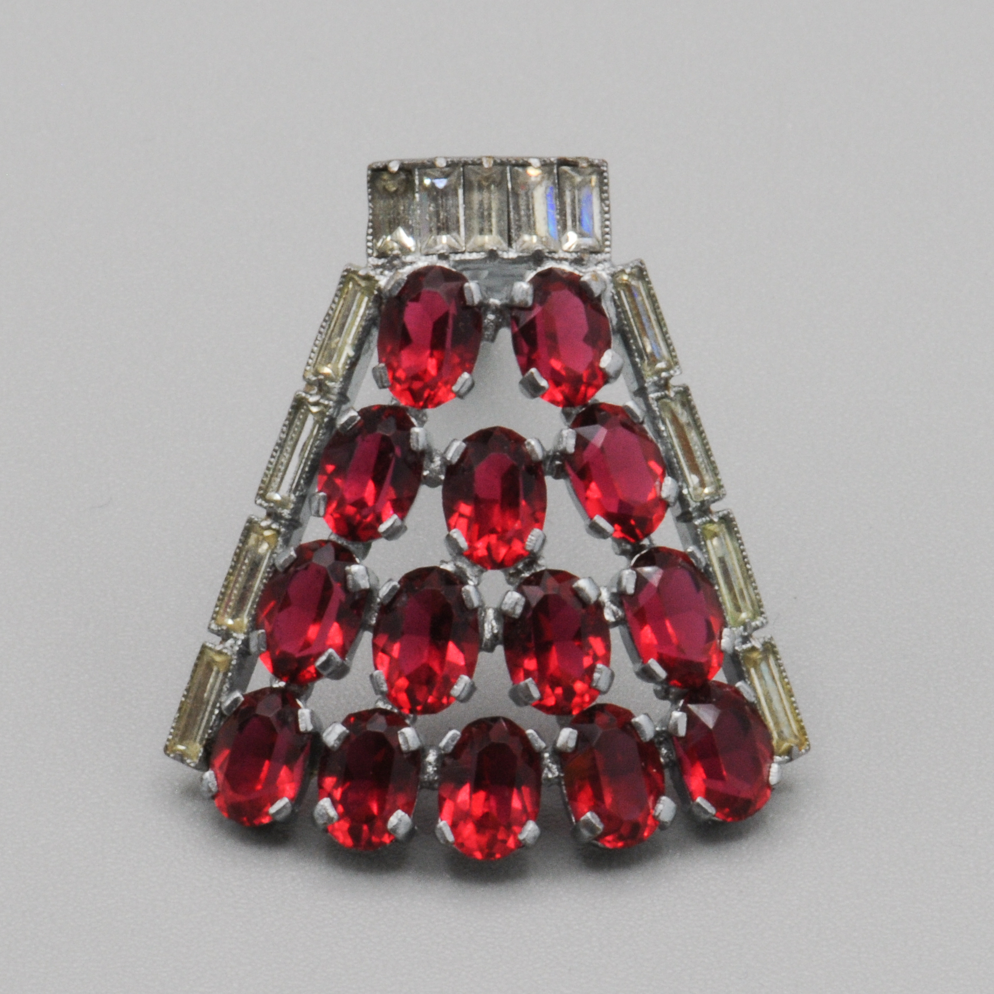 Stunning+Art+Deco+Dress+Clip+-+Red+Stones picture 6