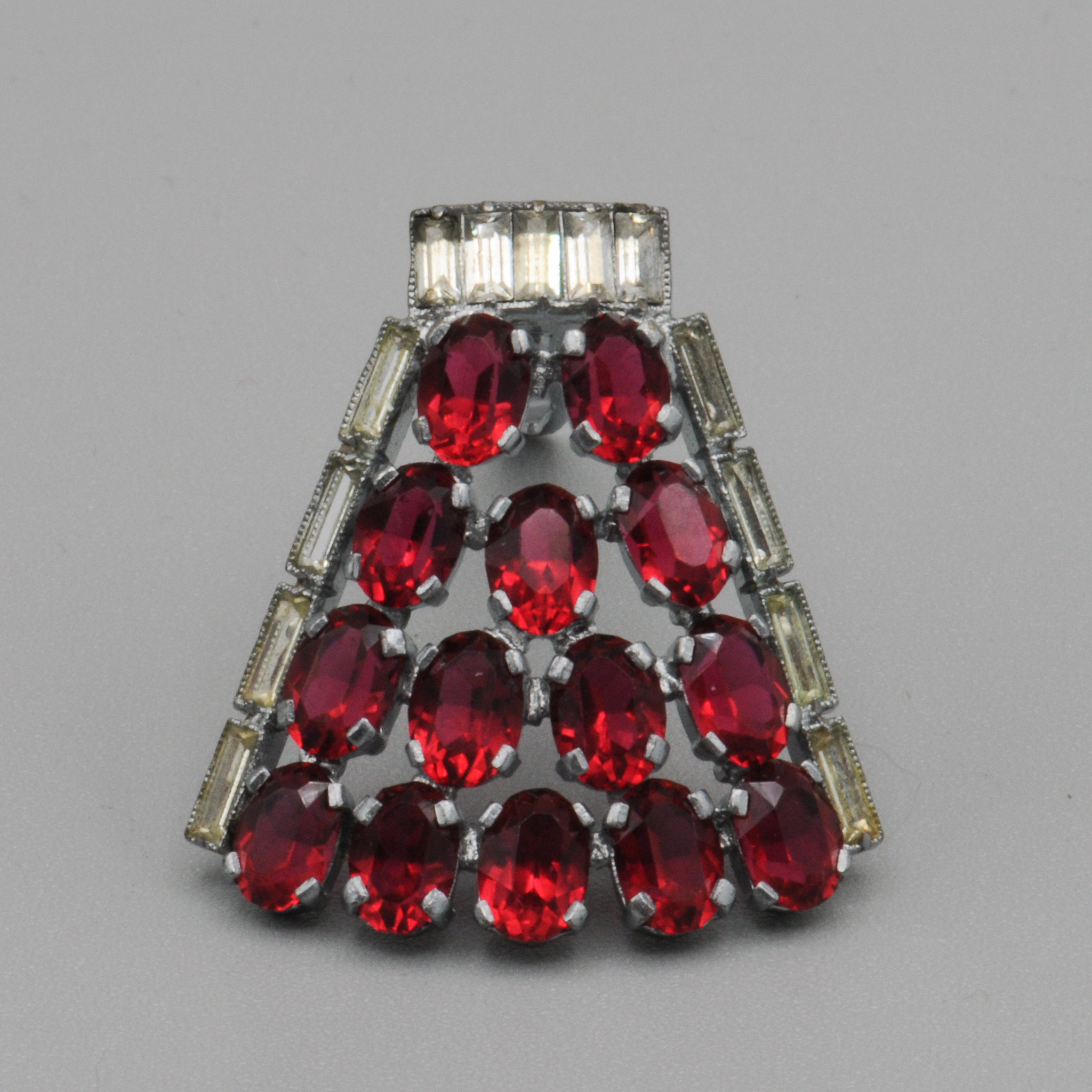 Stunning+Art+Deco+Dress+Clip+-+Red+Stones picture 7