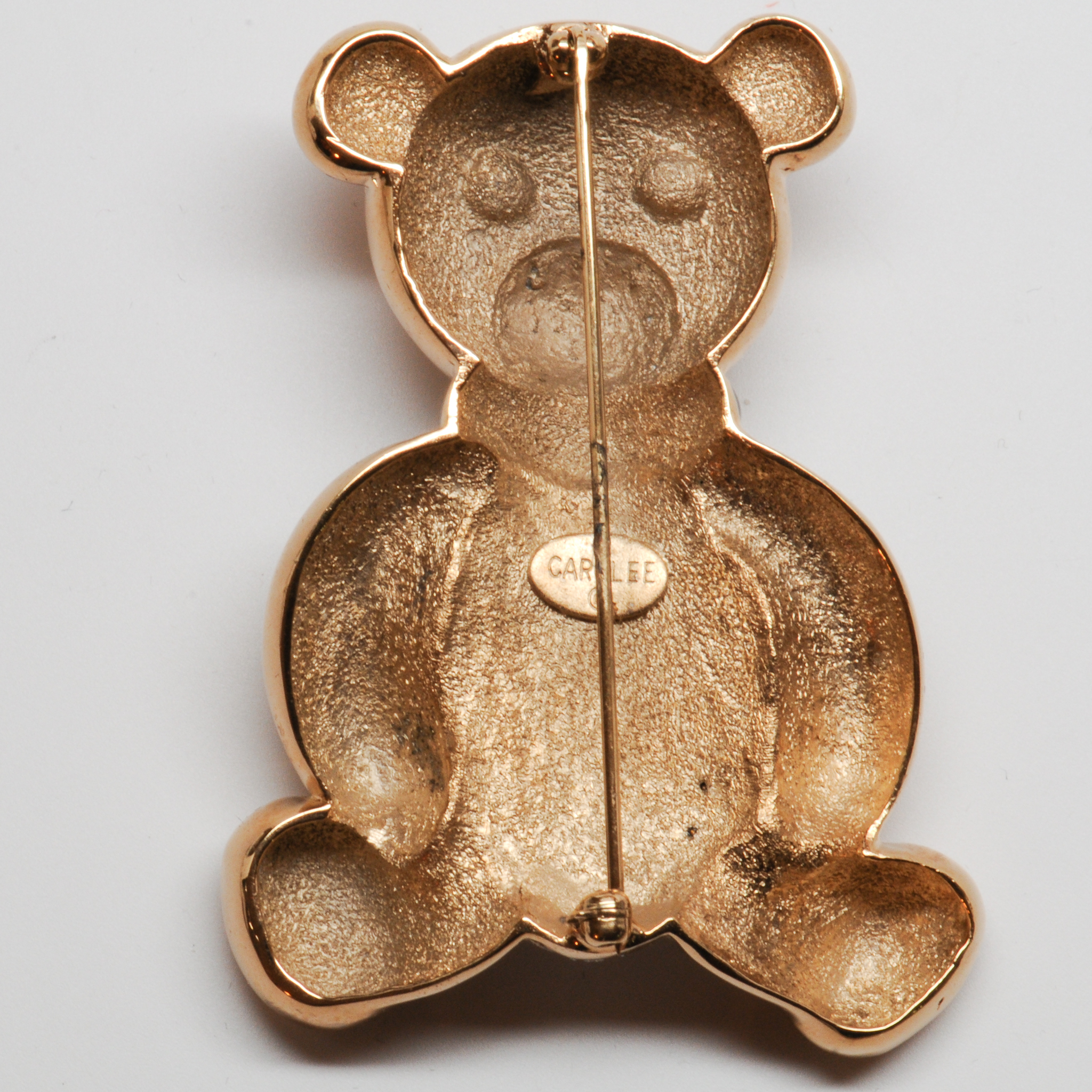 Charming+Golden+Carolee+Teddy+Bear+Pin picture 2