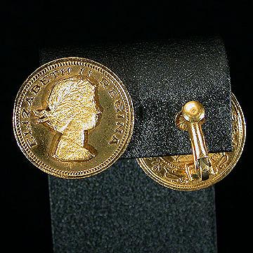Queen+Elizabeth+II+Coin+Style+Earrings picture 2