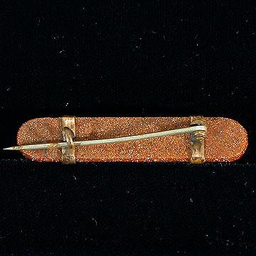 Victorian+Goldstone+or+Aventurine+Glass+Bar+Pin picture 2