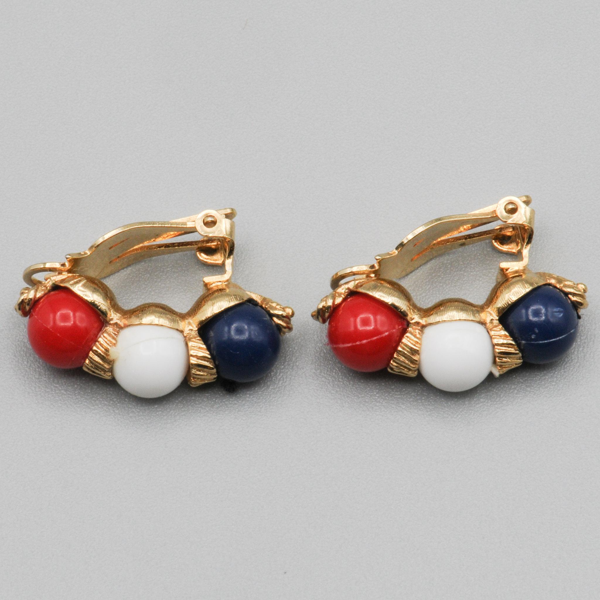 Marvella+Red+White+and+Blue+Clip+Earrings picture 4