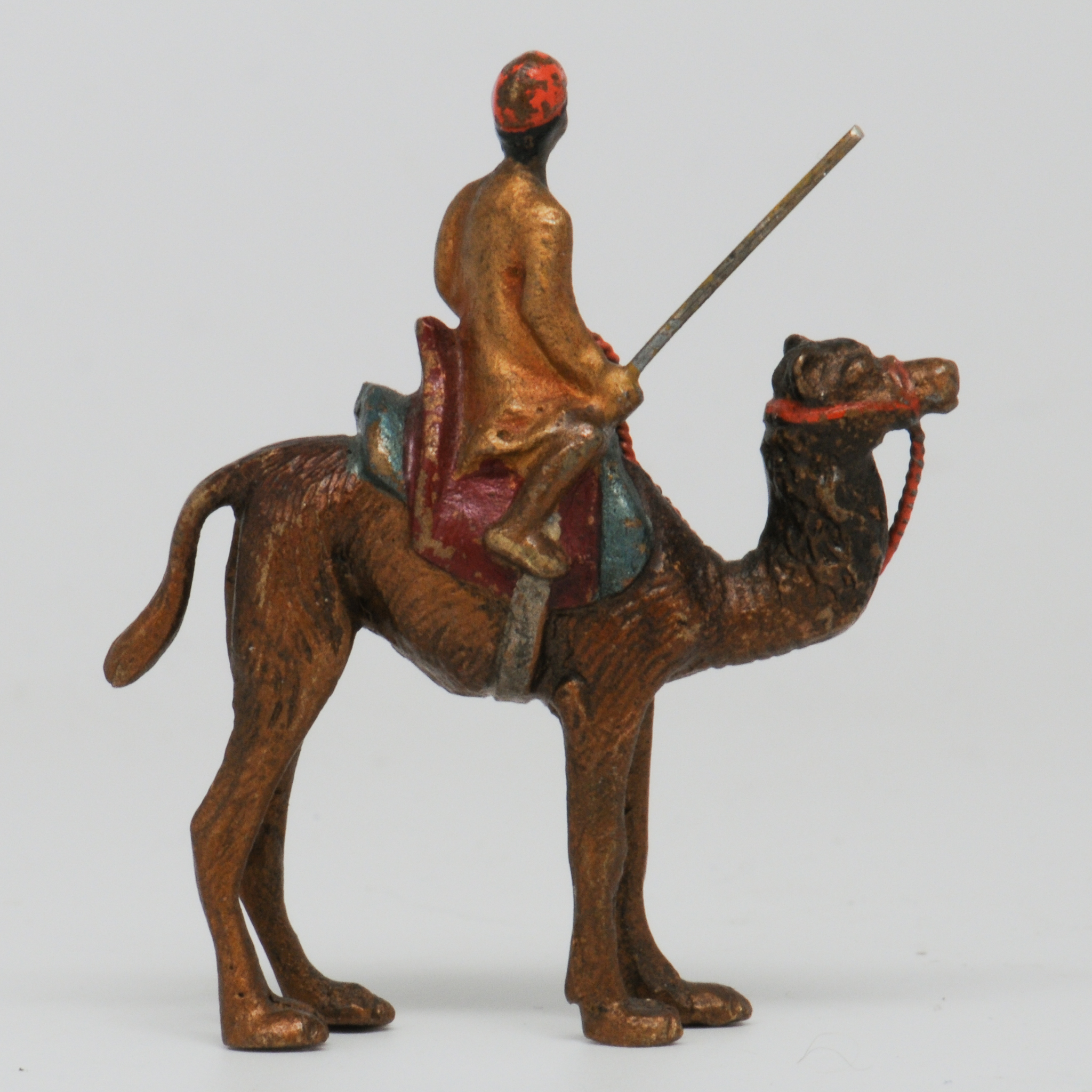 Vintage+Miniature+Vienna+Bronze+of+Camel+wirh+Rider picture 2