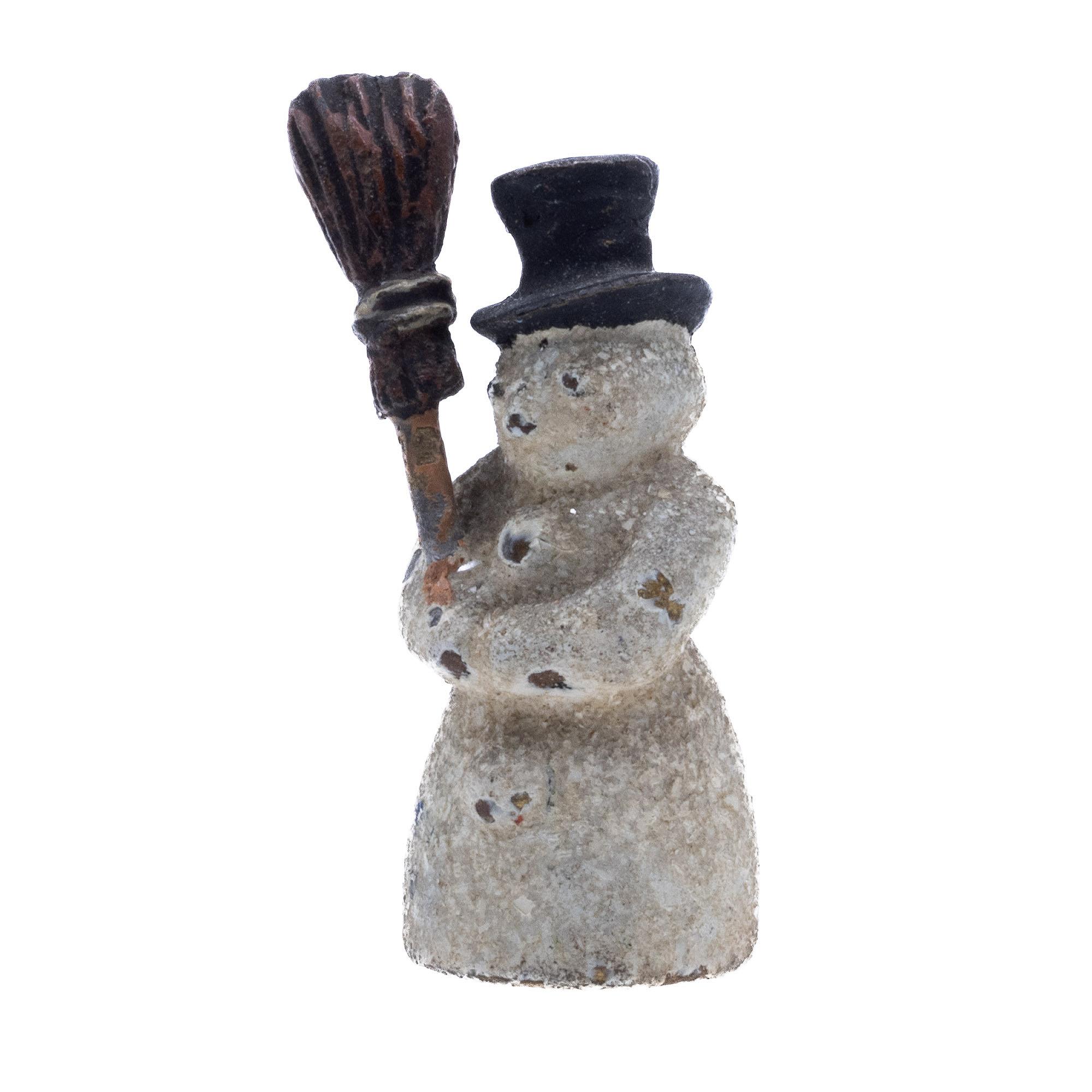 Tiny+Cold-Painted+Austrian+Vienna+Bronze+of++Snowman picture 3