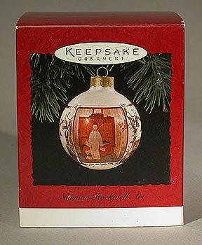 Vintage+Hallmark+Christmas+Ornament+-+Norman+Rockwell+Art+-+1994 picture 1