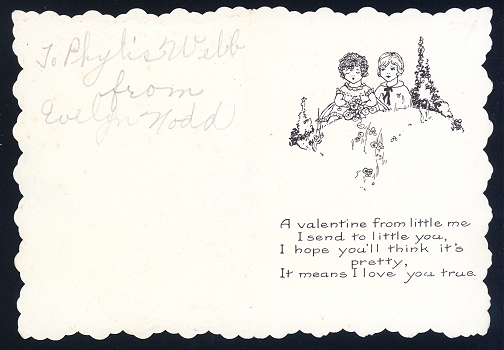Vintage+Valentine+Card+with+Boy+and+Girl picture 2