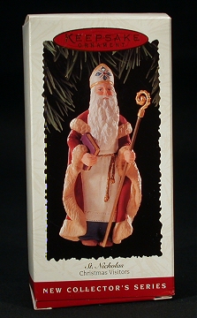 1995+St+Nicholas+Hallmark+Ornament+First+in+Series+-+Christmas+Visitors picture 1