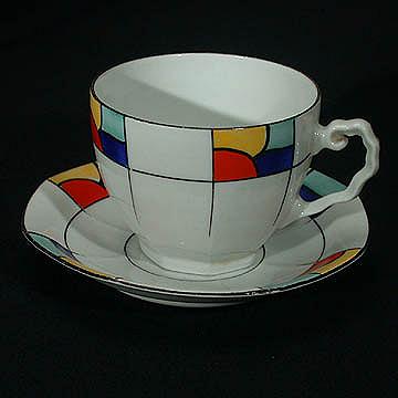 Art+Deco+Stained+Glass+Pattern+Teaset+Tea+Set+-+ME+Bavaria picture 3