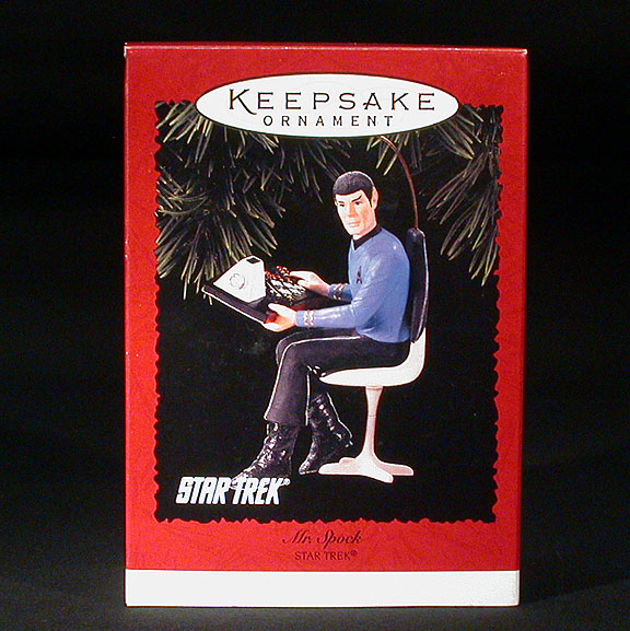 1996+Hallmark+Star+Trek+Ornament+Mr.+Spock+MIMB picture 1