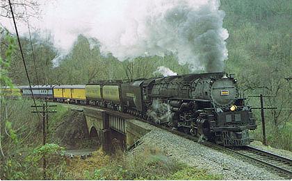 Steam+Railway+Train+Postcard+Clinchfield+Challenger+Locomotive+676 picture 1