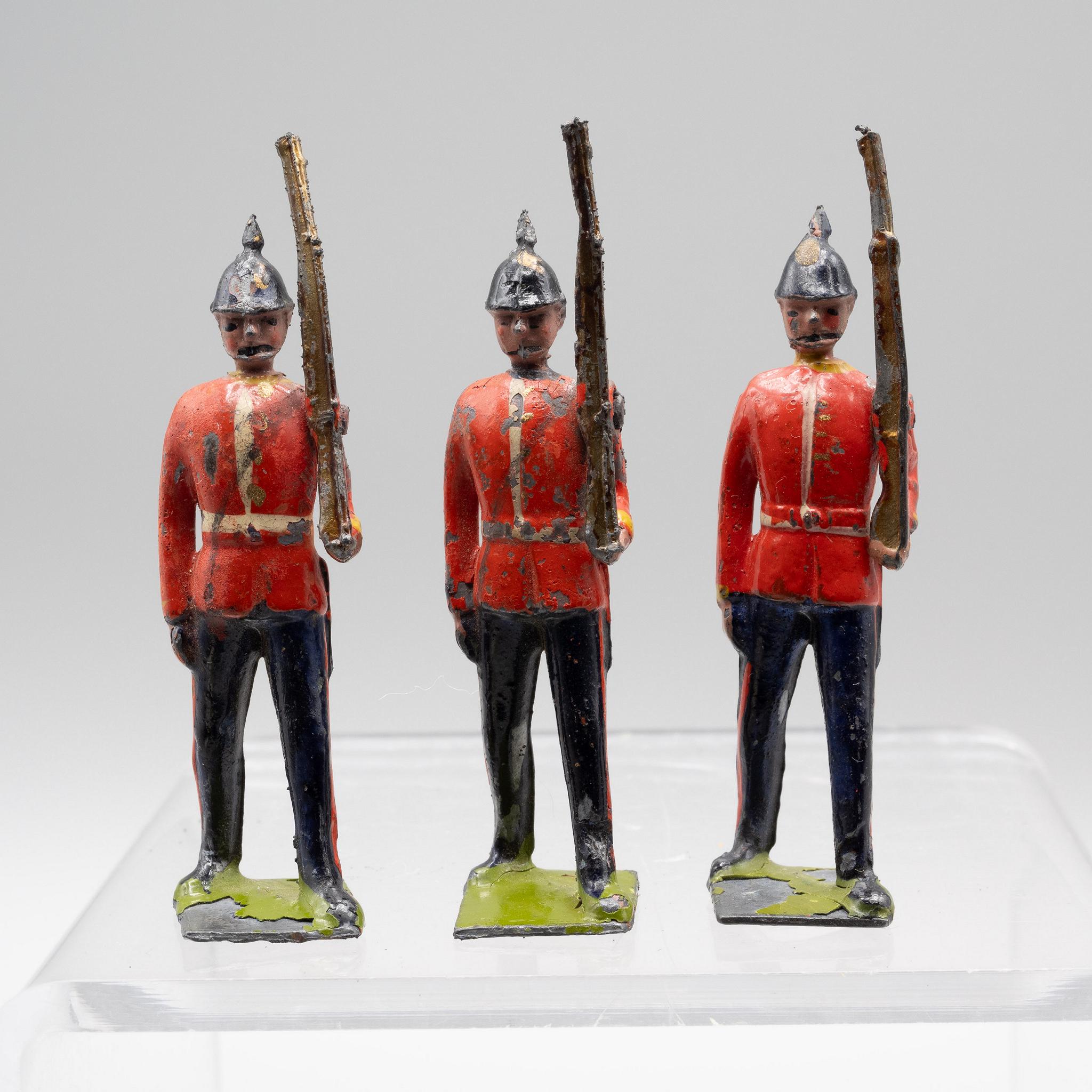 Britains+Lead+Toy+Soldiers3+Middlesex+Regiment+Pre+War+from+Set+76 picture 1