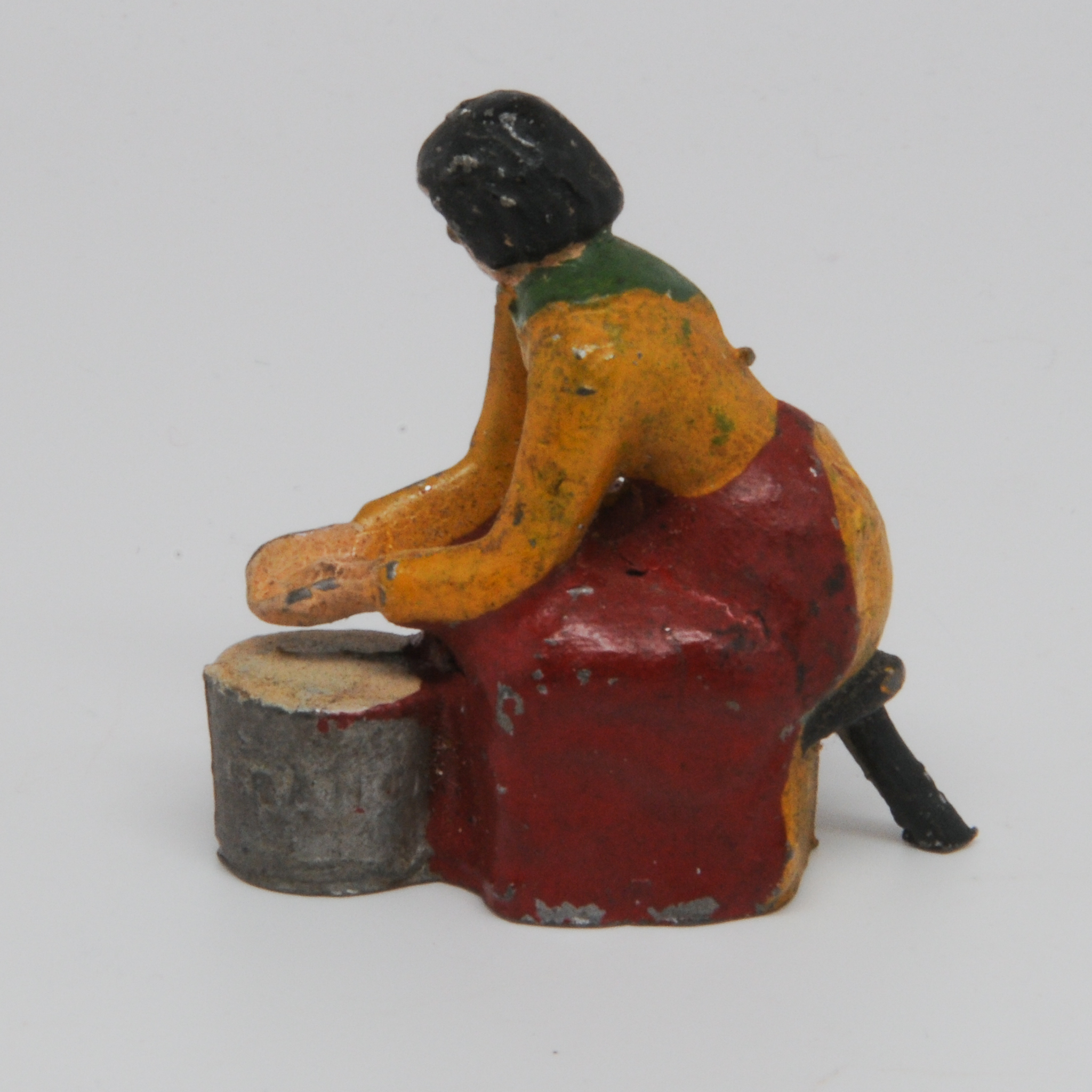 Lead+figurine+of++woman+milking+cow%2C+marked+FRANCE picture 2