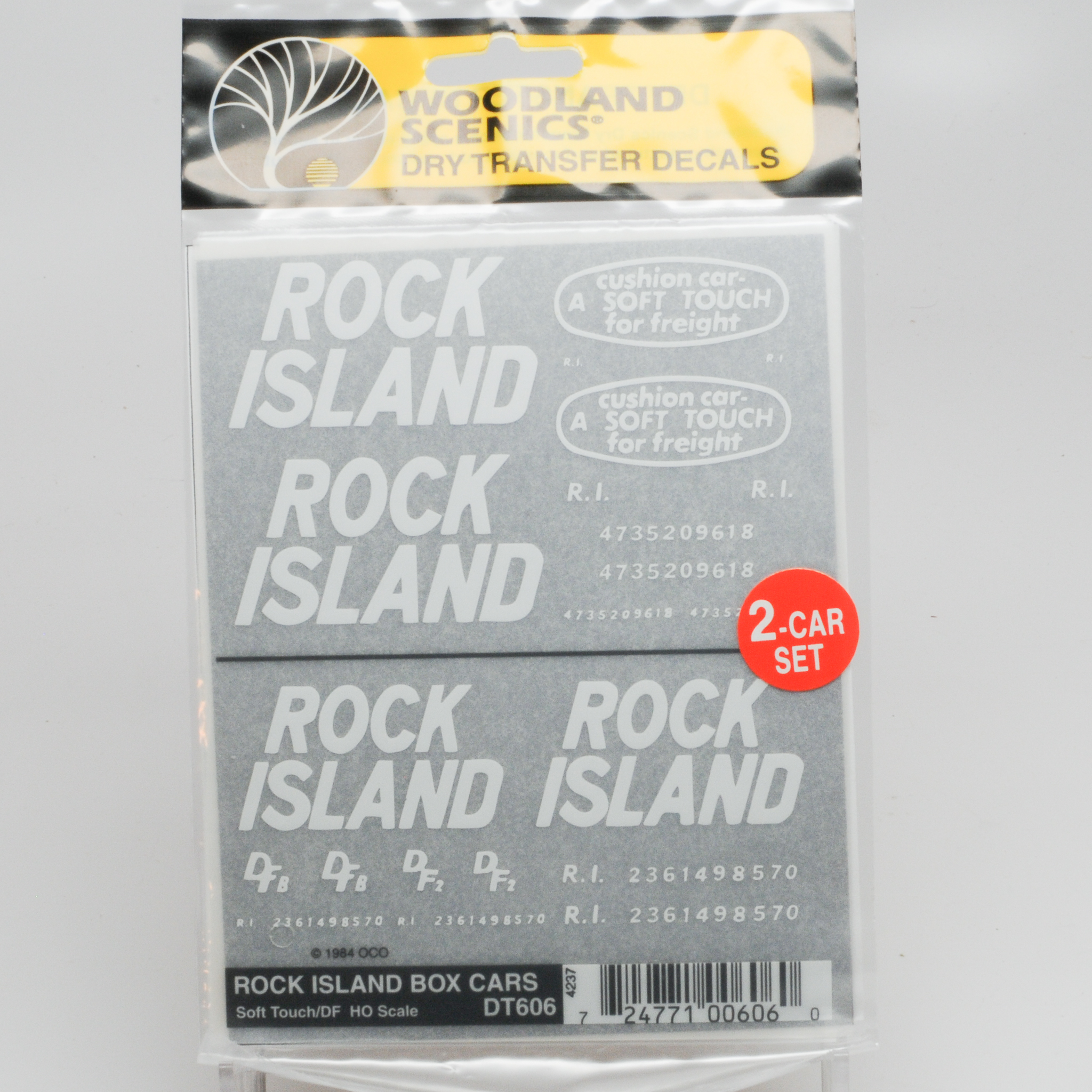 Woodland+Scenics+Dry+Transfer+Decals+Rock+Island+Box+Cars picture 1