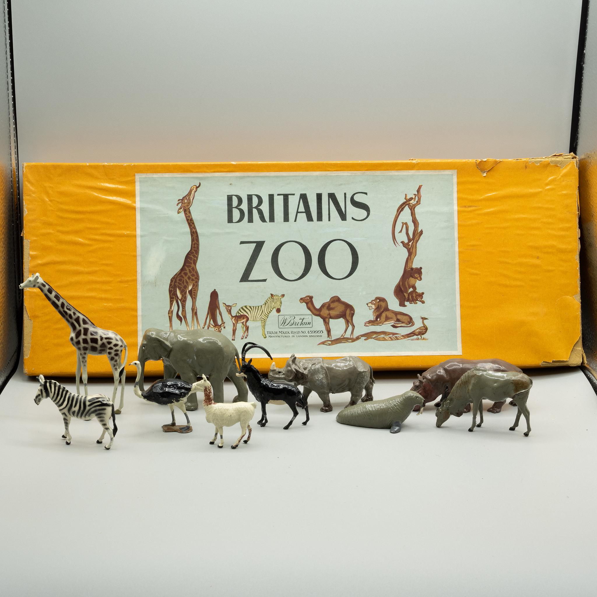 Britains+Zoo+Boxed+Set+11z+with+11+Lead+Animals picture 1